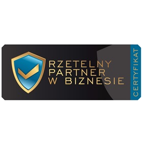 rzetelny partner w biznesie certyfikat